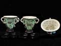 346 FAMILLE VERTE PORCELAIN LIBATION CUP