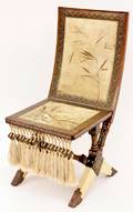 Carlo Bugatti Vellum  Inlaid Chair