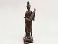45 CARVED BOXWOOD FIGURE OF A FEMALE