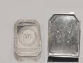 2 GEORGE III STERLING SILVER SNUFF BOX