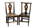 15 PAIR OF GEORGIAN STYLE OAK SIDE CHAIRS