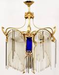 French Art Nouveau Chandelier After Guimard