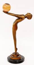 Art Deco Bronze Nude After Le Verrier