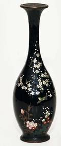 312 CLOISONNE ENAMEL BUD VASE