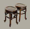 324 PAIR OF ROSEWOOD LOW TABLES