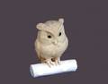 10 CONTINENTAL CARVED IVORY FIGURE OF AN OWL