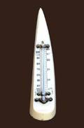 9 CARVED IVORY THERMOMETER