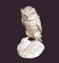 8 CONTINENTAL CARVED IVORY FIGURE OF AN OWL