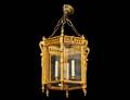 27 LOUIS XVI STYLE GILT BRONZE LANTERN