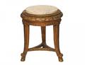 24 EMPIRE STYLE CARVED AND GILTWOOD LOW PEDESTAL