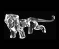 339 DAUM CLEAR CRYSTAL FIGURE OF A LION