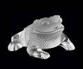 3 LALIQUE MOLDED AND FROSTED CRYSTAL GREGOIRE TOAD