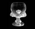 37 LALIQUE FROSTED  CLEAR CRYSTAL BAGHEER VASE