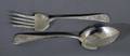 33 STERLING SILVER SALAD SPOON AND FORK