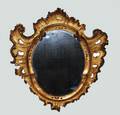 52 ROCOCO CARVED AND GILTWOOD MIRROR