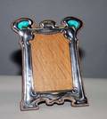 6 EDWARD VII SS AND ENAMEL PHOTOGRAPH FRAME