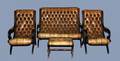 53 CONTINENTAL FOUR PIECE WALNUT SALON SET