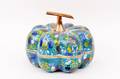 Chinese Cloisonne Lidded Pumpkin Box