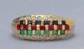 15 EMERALD RUBY SAPPHIRE AND DIAMOND RING