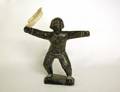 74 CARVED ARGILLITE FIGURE OF A DRUM DANCER