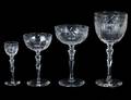 68 TWENTYSIX PIECE CUT GLASS PART STEMWARE SET