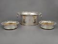 73 THREE PIECE GEORGE III STERLING SILVER TABLE GARNIT