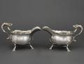 71 PAIR OF GEORGE II STERLING SILVER SAUCE BOATS