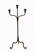 Arts and Crafts Hand Forged Iron Candleabra