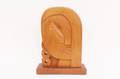 Modern Wood Sculpture Female Bust Signed