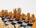 103 CARVED IVORY CHESS SET