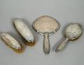 101 FOUR PIECE STERLING SILVER VANITY SET