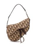 A Christian Dior Brown Monogram Saddle Handbag
