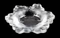 A Lalique Molded and Frosted Glass Center Bowl