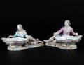 64 PAIR OF MEISSEN PORCELAIN SWEET MEAT DISHES