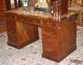 A Georgian Style Mahogany Pedestal Desk