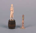 A German Carved Ivory Figure of a Gentleman with Cane
