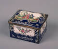 A Samson Enameled Metal Dresser Box