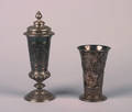 Two German Silver Trophy Vases