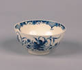 A Worcester Dr Wall Blue and White Porcelain Bowl