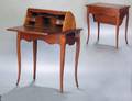 165 RARE LOUIS XV STYLE CHERRY WOOD CAPUCIN