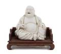 A BlancdeChine Porcelain Figure of Mile Buddha