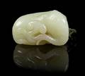 A Carved Jade Toggle