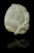 A Carved Jade Box and Cover