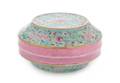 A Famille Rose Porcelain Box and Cover