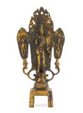 A Gilt Bronze Figural Group