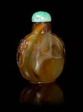 A Banded Agate Snuff Bottle