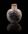 A Carved Agate Snuff Bottle