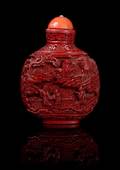 A Cinnabar Lacquer Snuff Bottle