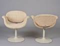 135 PAIR OF MIDCENTURY MODERN BOOMERANG FORM CHAIRS