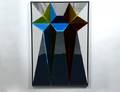 133 CONTEMPORARY COLORED GLASS MIRROR